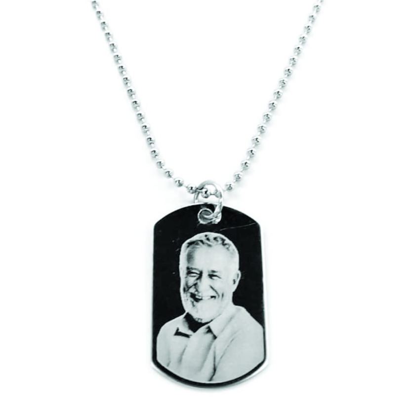 Colar Tag Militar Aço Inox - Fotogravação - Imagem 28