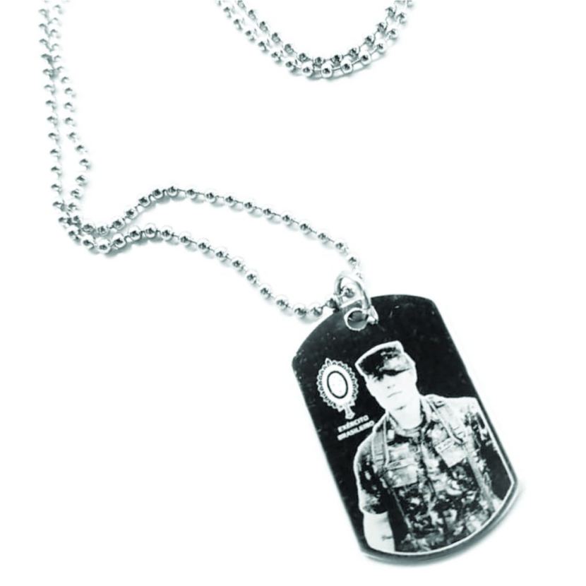 Colar Tag Militar Aço Inox - Fotogravação - Imagem 26