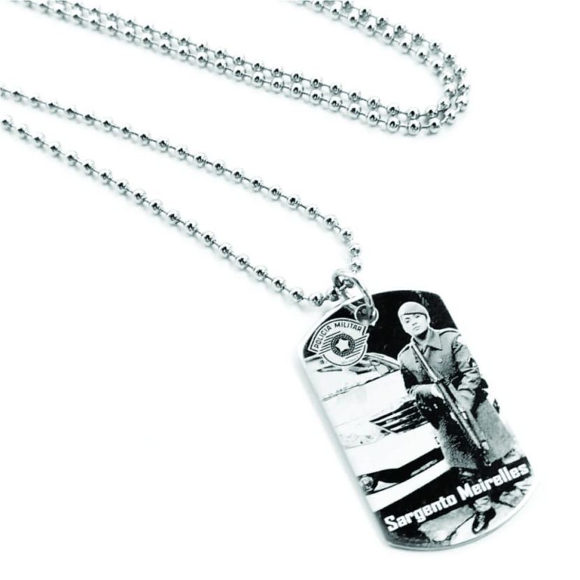 Colar Tag Militar Aço Inox - Fotogravação - Imagem 13