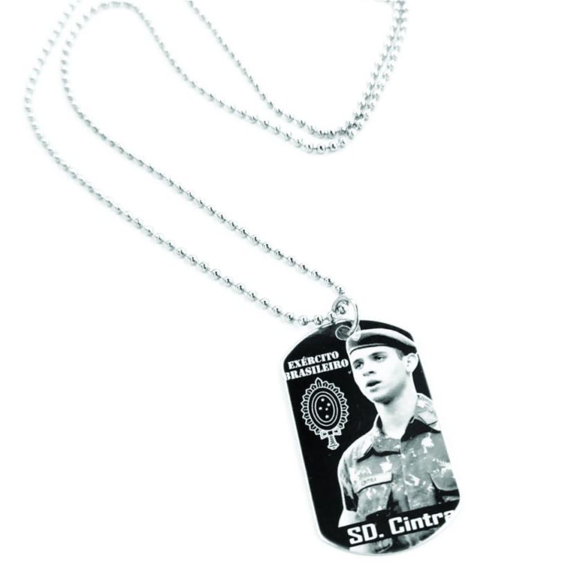 Colar Tag Militar Aço Inox - Fotogravação - Imagem 14